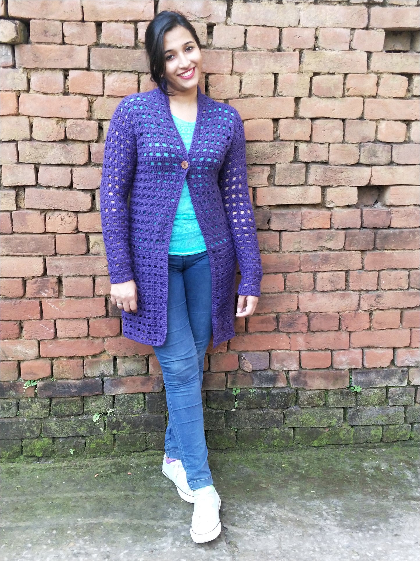 Hand Knitted Woollen Cardigan