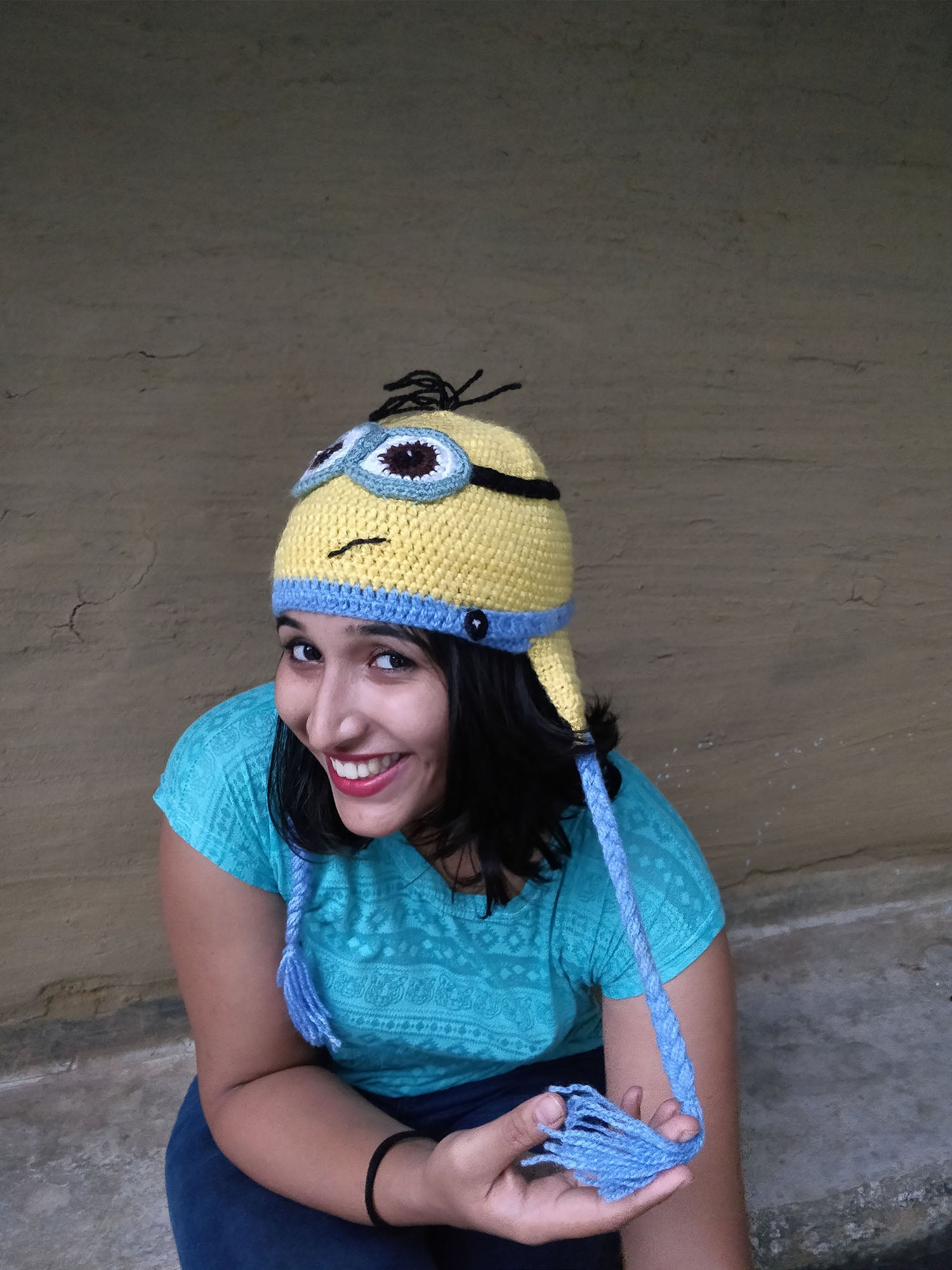 Minogen Cap Hand Knitted Woollen Minion Caps – Punarnawa Soul of Artistry