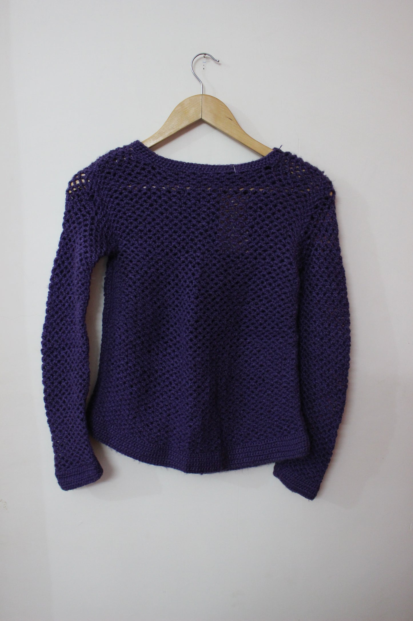 Hand Knitted Woollen Sweater- Teal