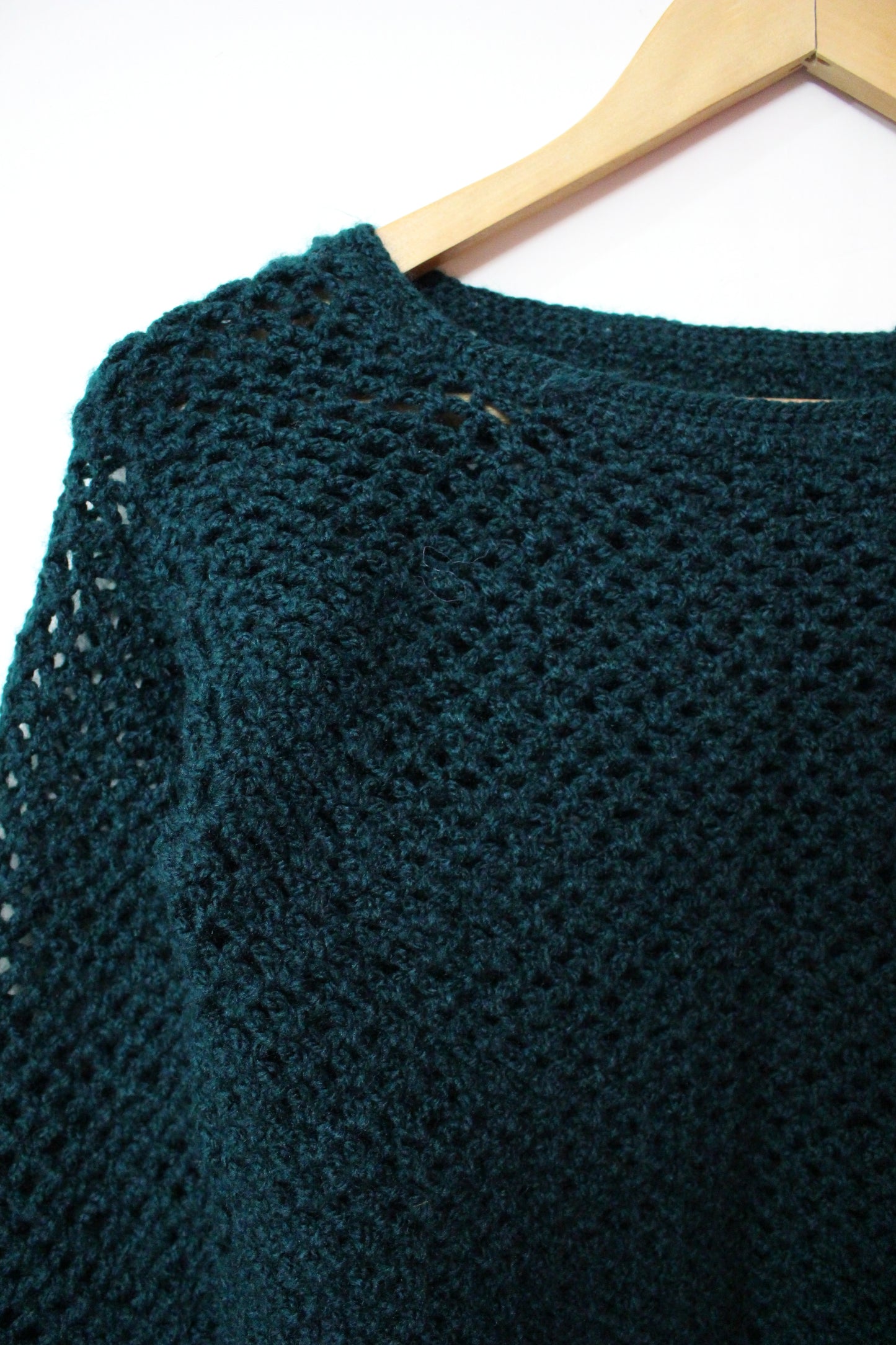 Hand Knitted Woollen Sweater- Teal