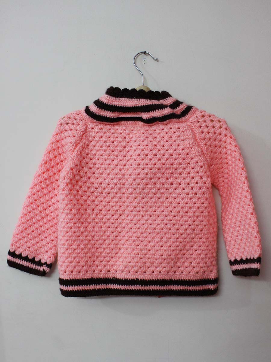 Hand Knitted Baby Woollen Stripped Sweater