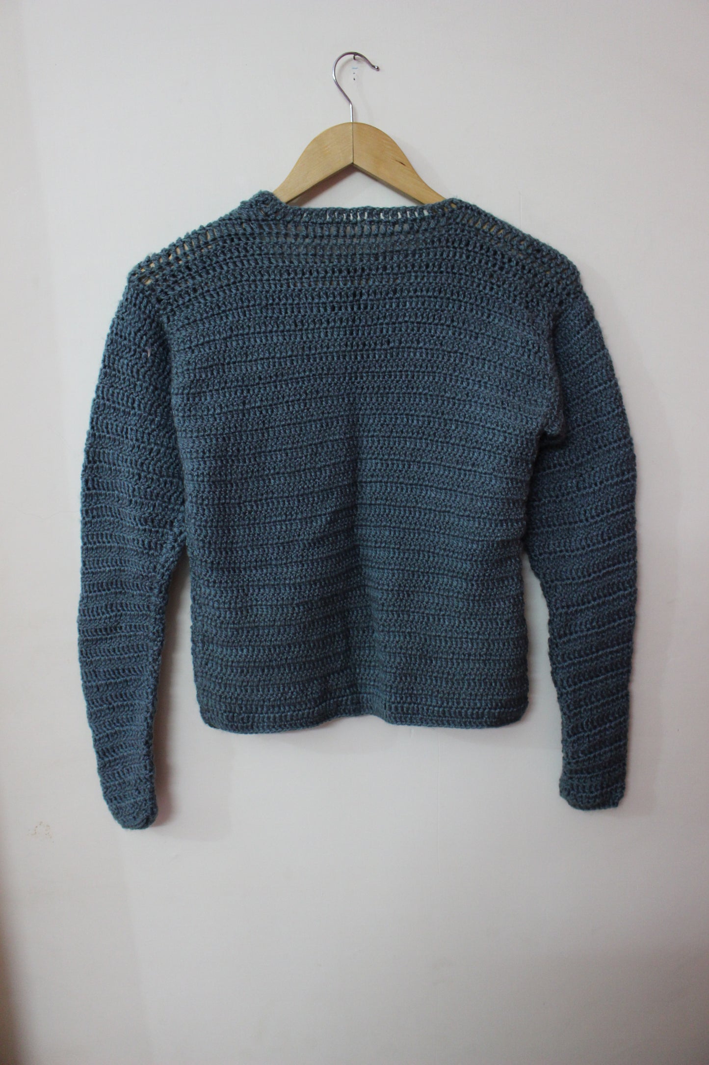 Hand Knitted Woollen Flower Sweater