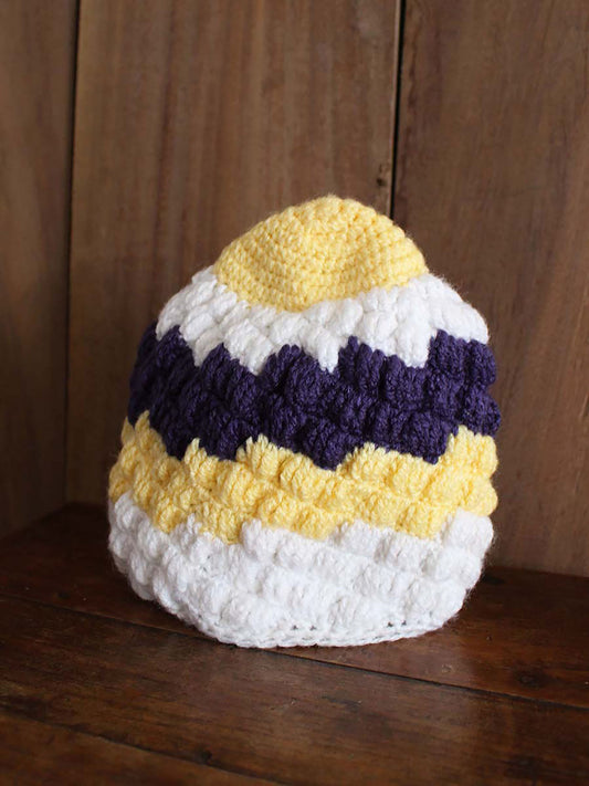 Hand Knitted Woollen Bumblebee Cap