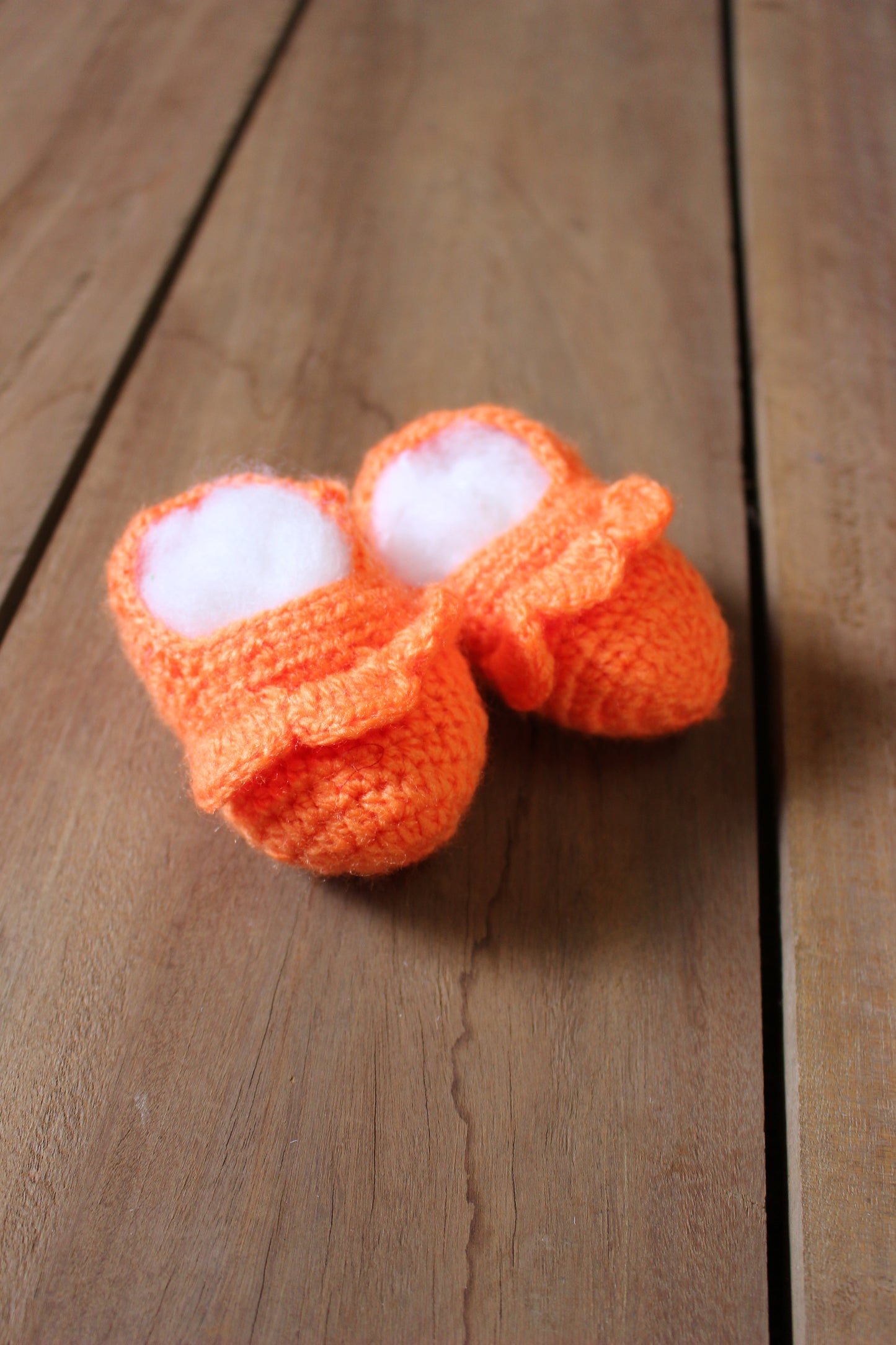 Hand Knitted Woollen Kids Shoes- Amber