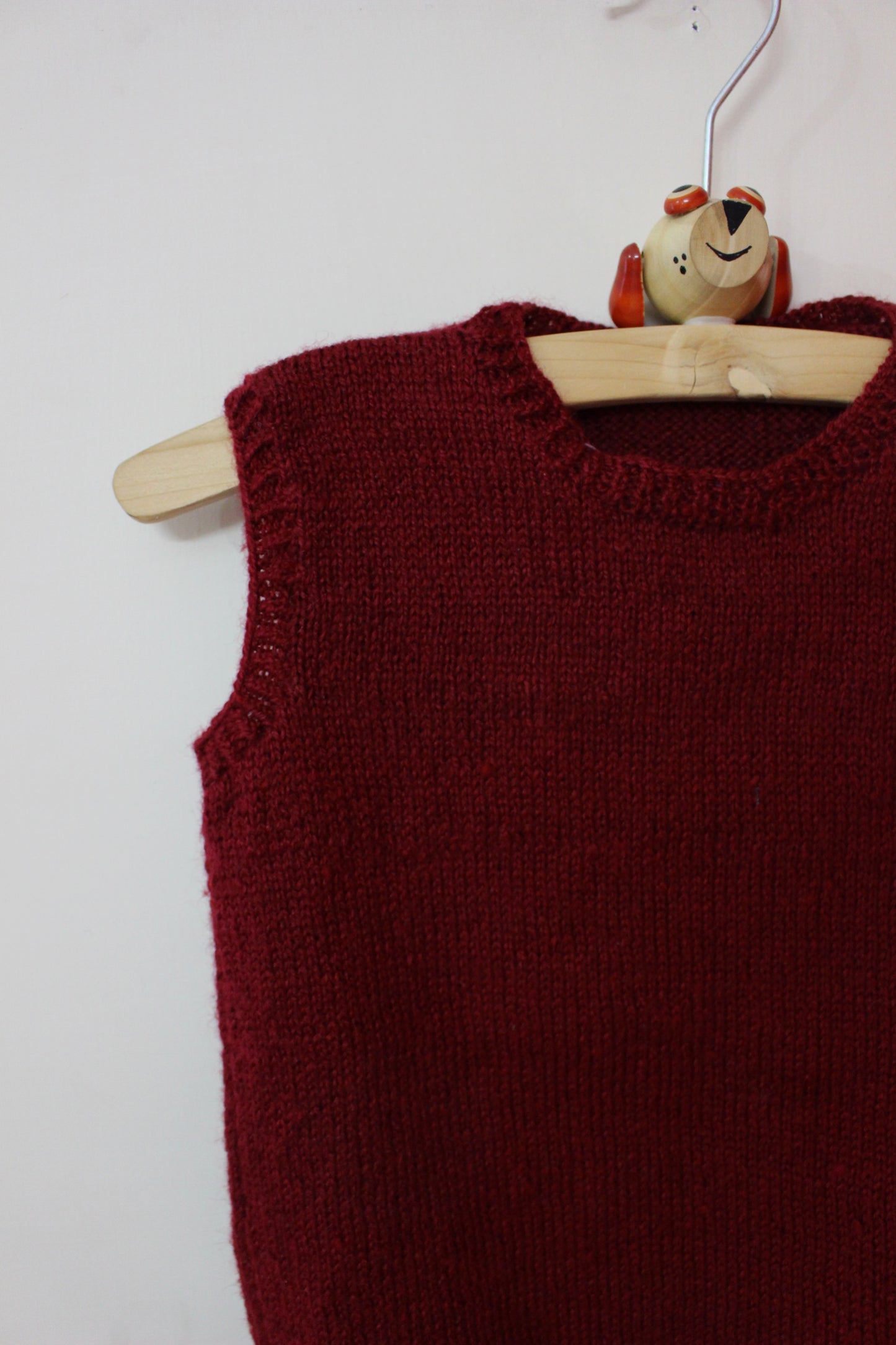 Hand Knitted Baby Woollen Vest