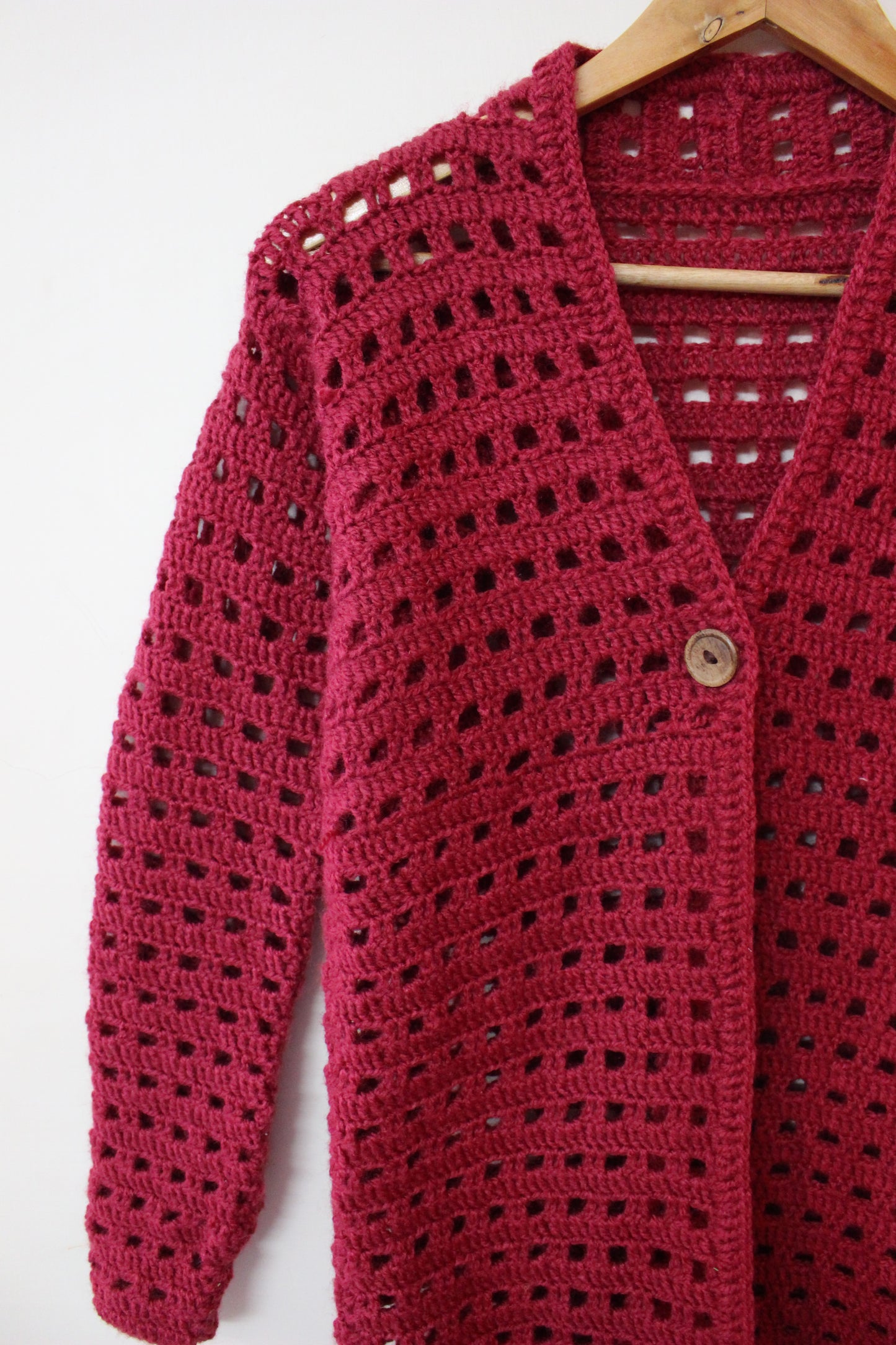 Hand Knitted Woollen Cardigan