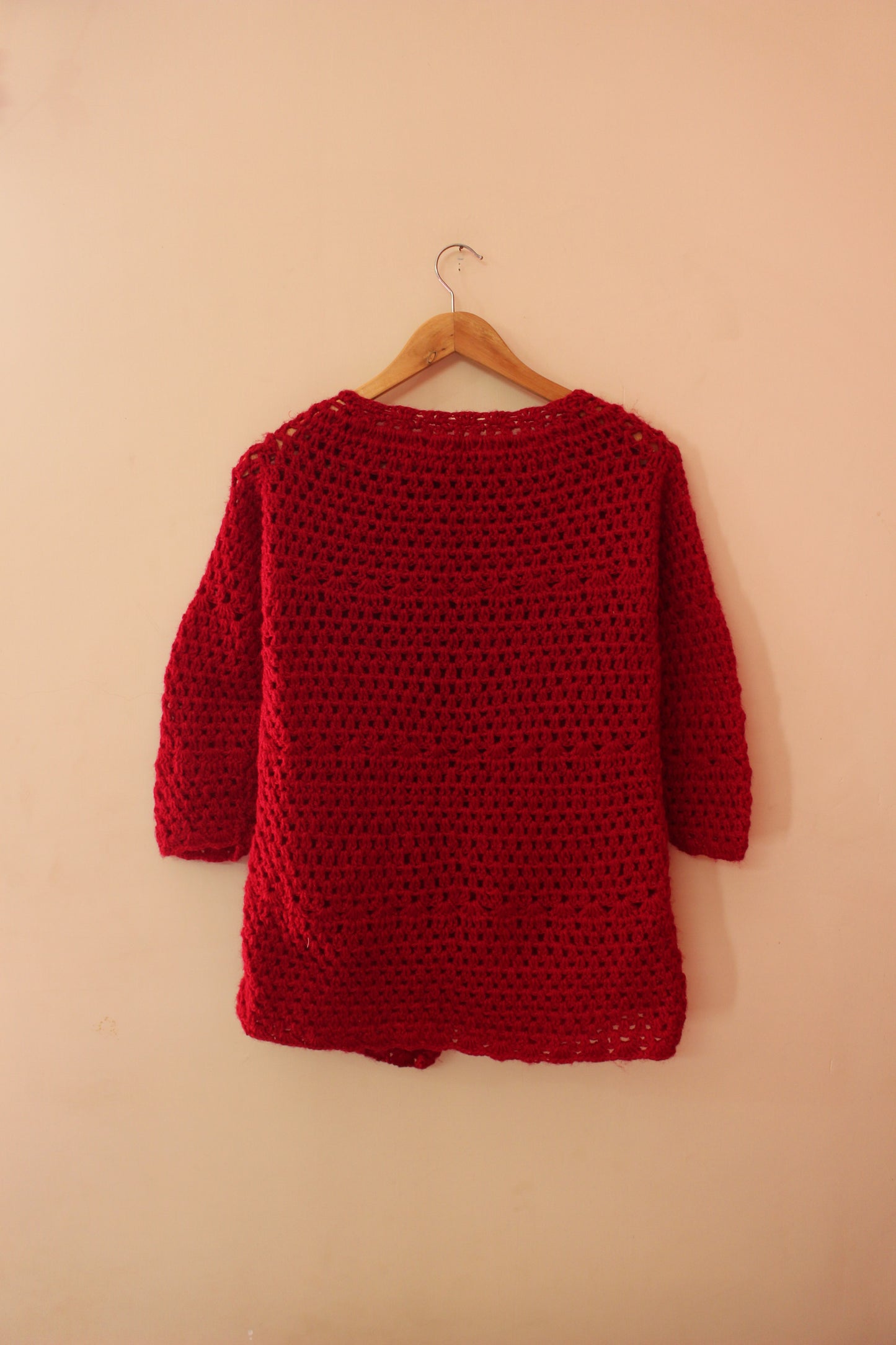 Hand Knitted Woollen Buttoned Sweater