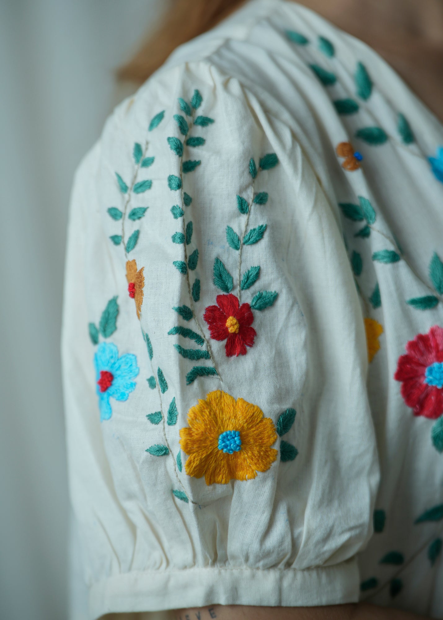 Petal Poetry | Hand Embroidered Dress