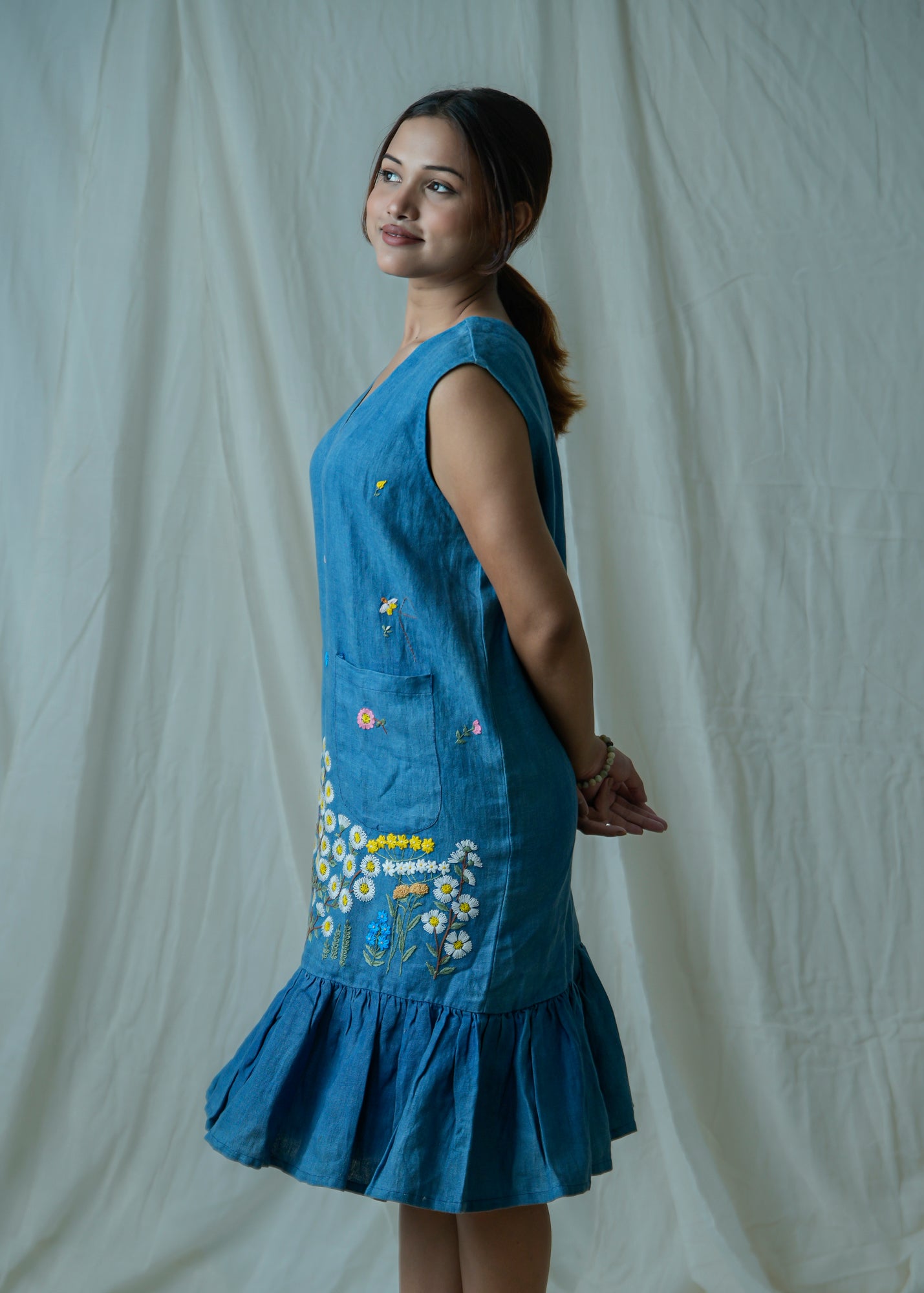 Flore | Hand Embroidered Dress