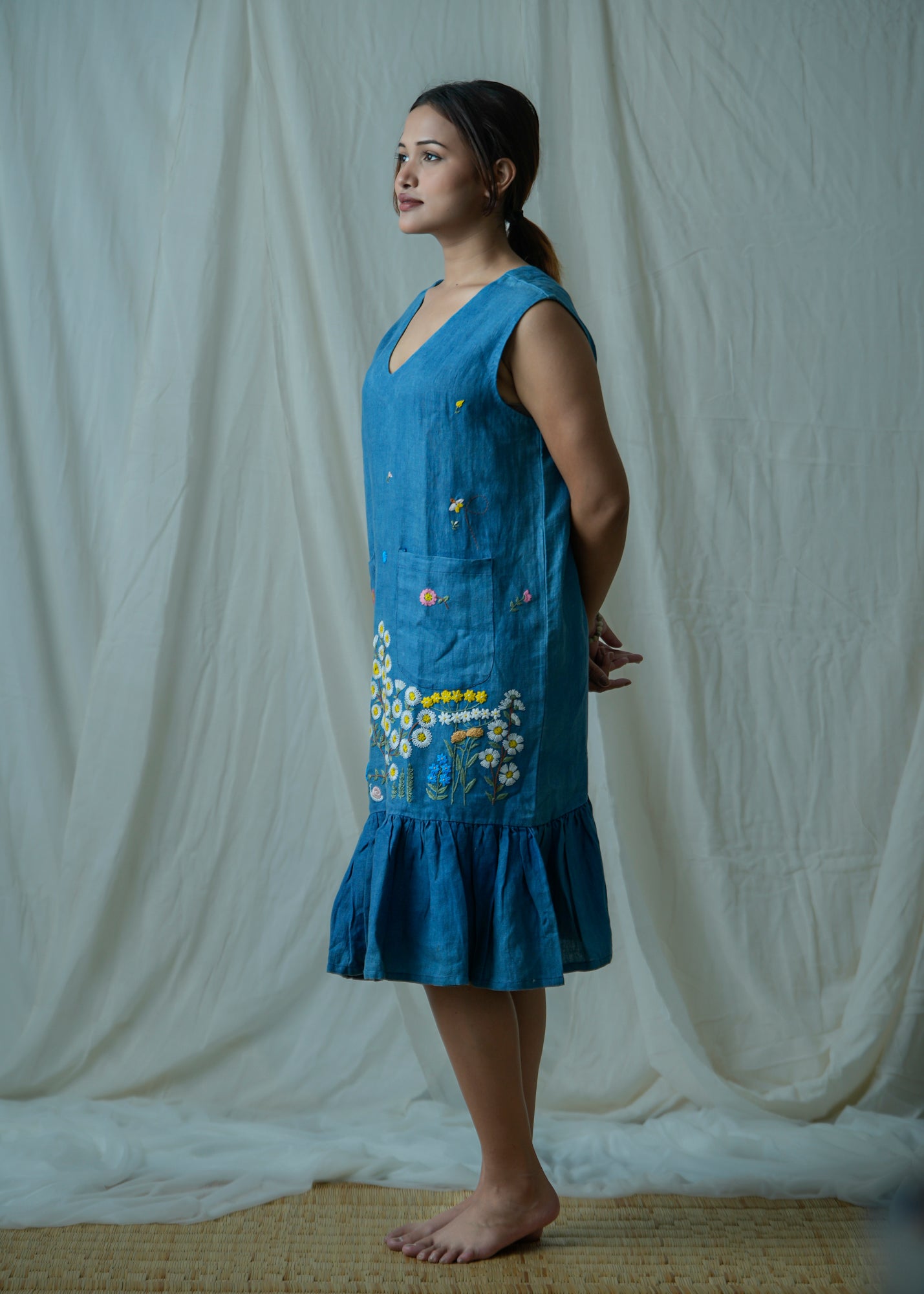 Flore | Hand Embroidered Dress