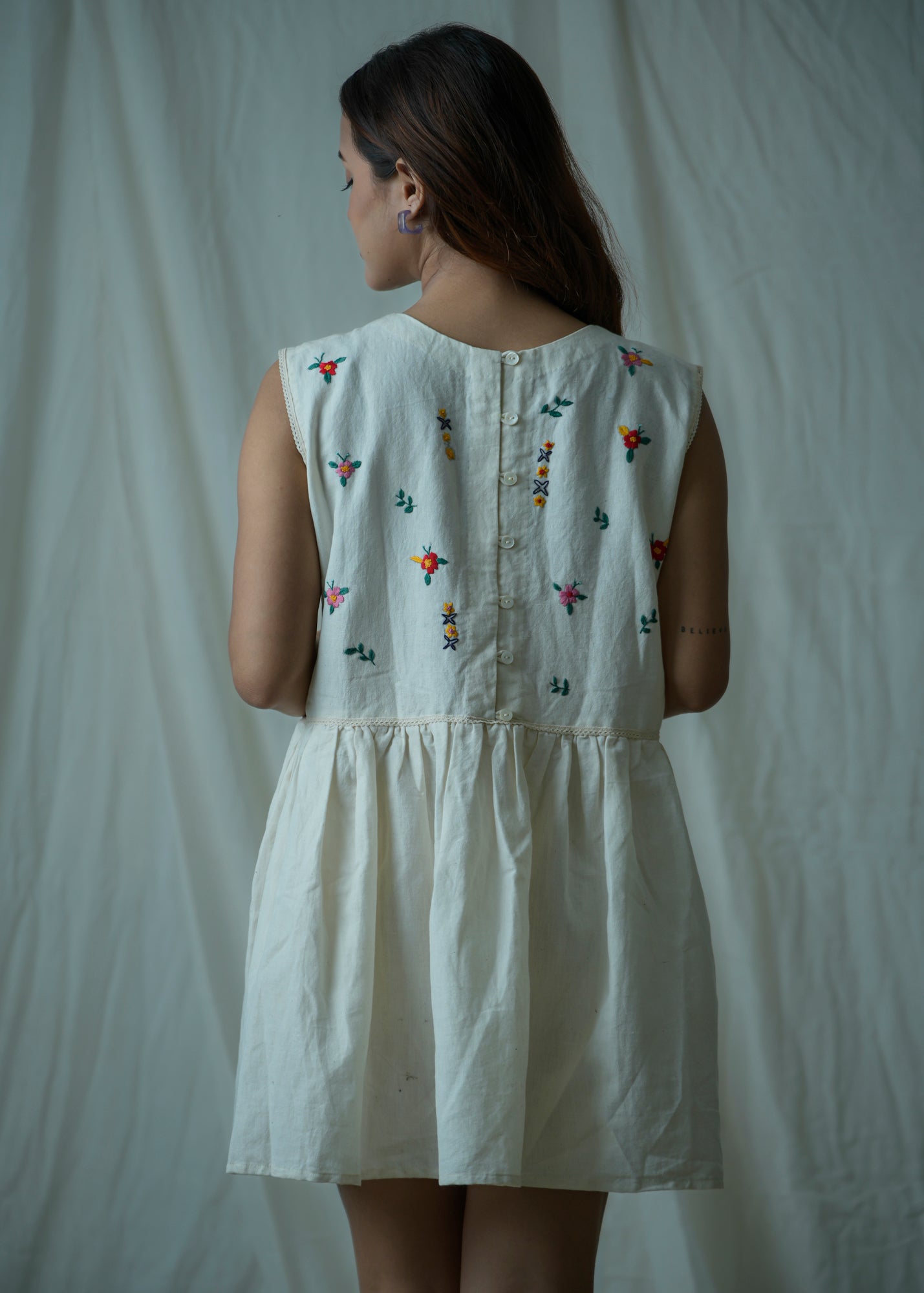 Pétale | Hand Embroidered Dress