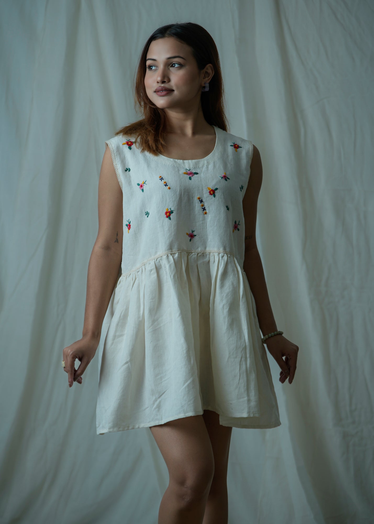 Pétale | Hand Embroidered Dress