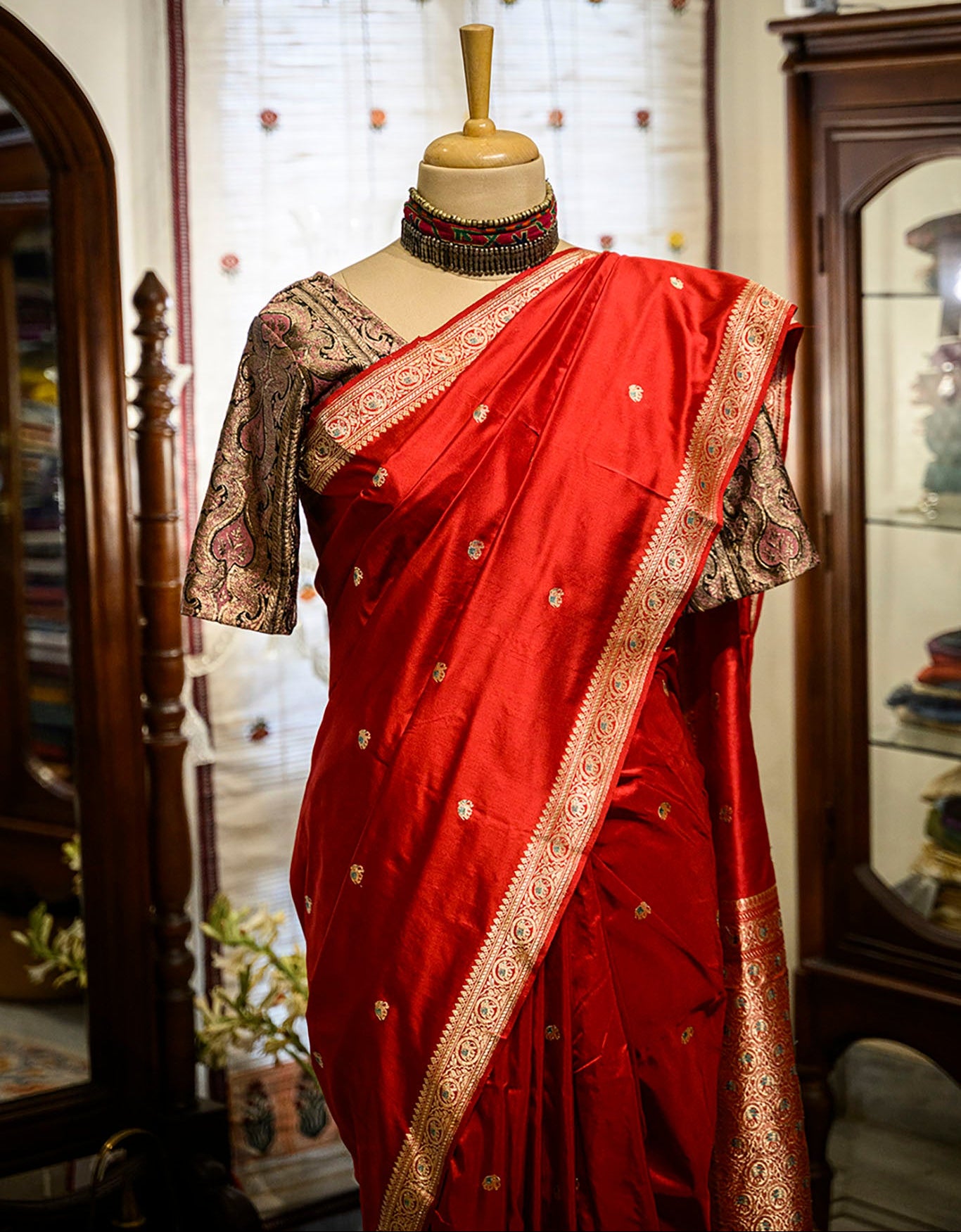 C Assam Handloom Silk Saree (Fabriqué sur commande)