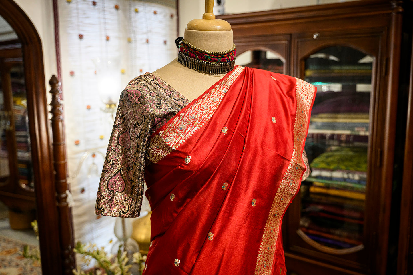 C Assam Handloom Silk Saree (Fabriqué sur commande)