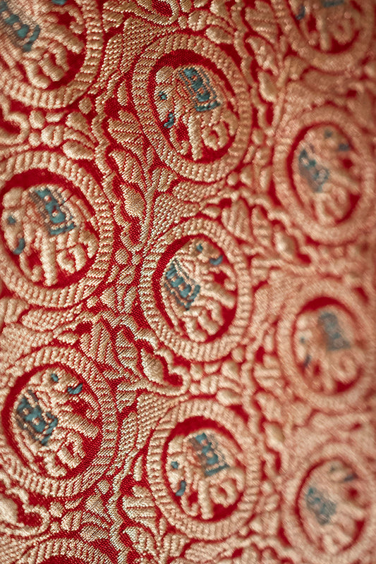 C Assam Handloom Silk Saree (Fabriqué sur commande)