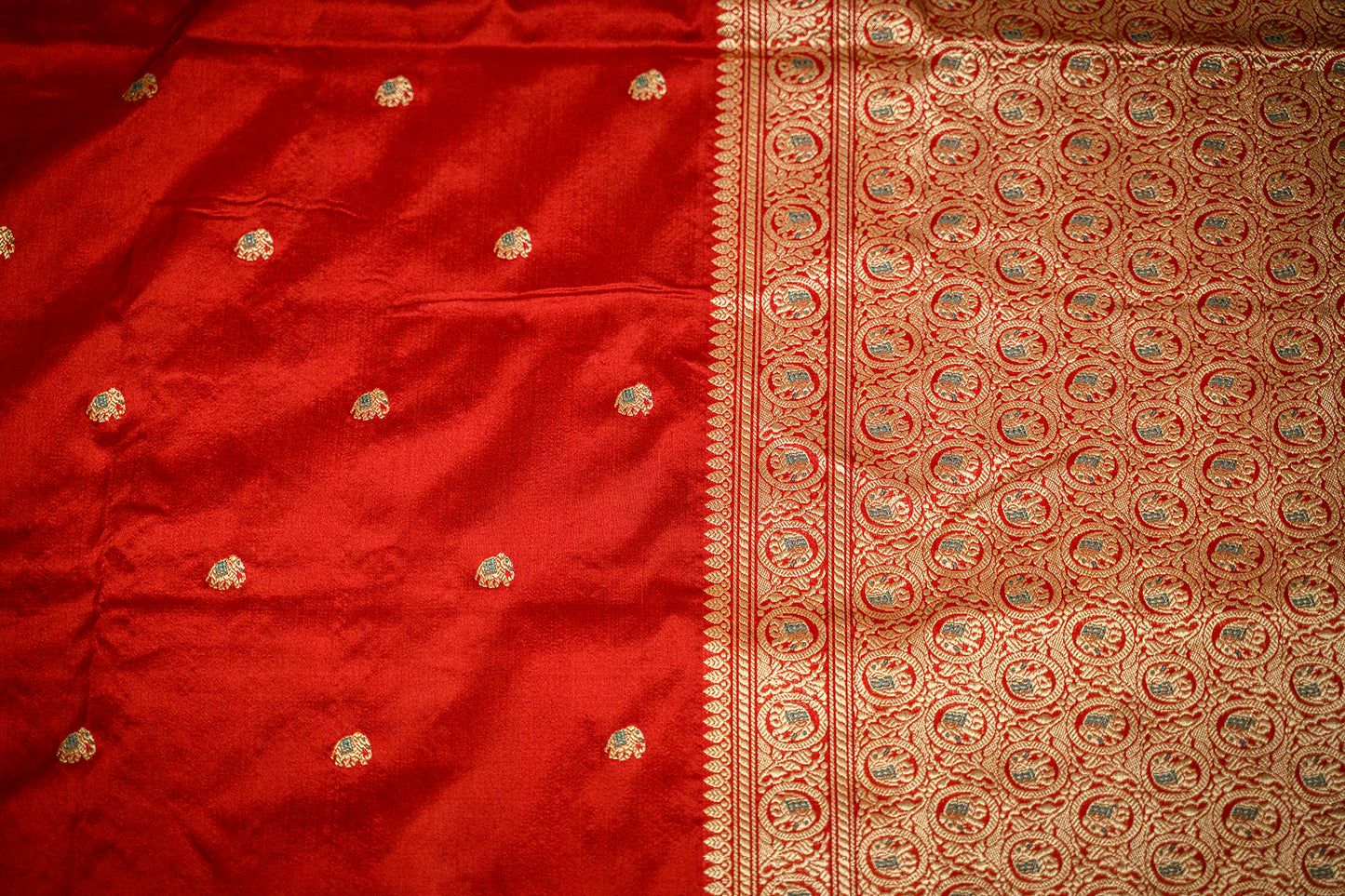 C Assam Handloom Silk Saree (Fabriqué sur commande)