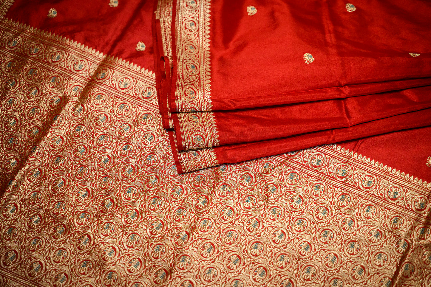 C Assam Handloom Silk Saree (Fabriqué sur commande)