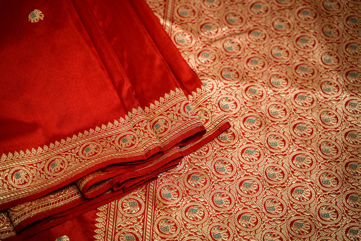 C Assam Handloom Silk Saree (Fabriqué sur commande)