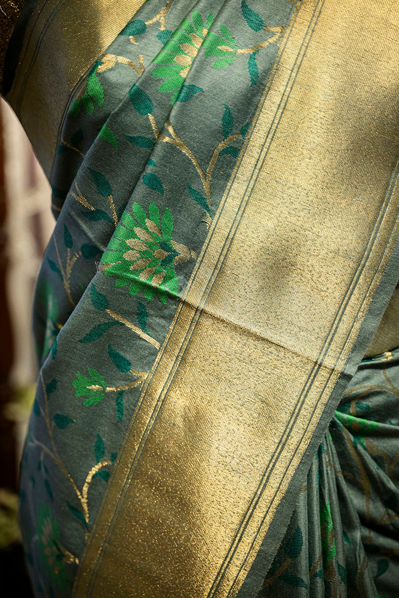 C Assam Handloom Silk Saree (Fabriqué sur commande)