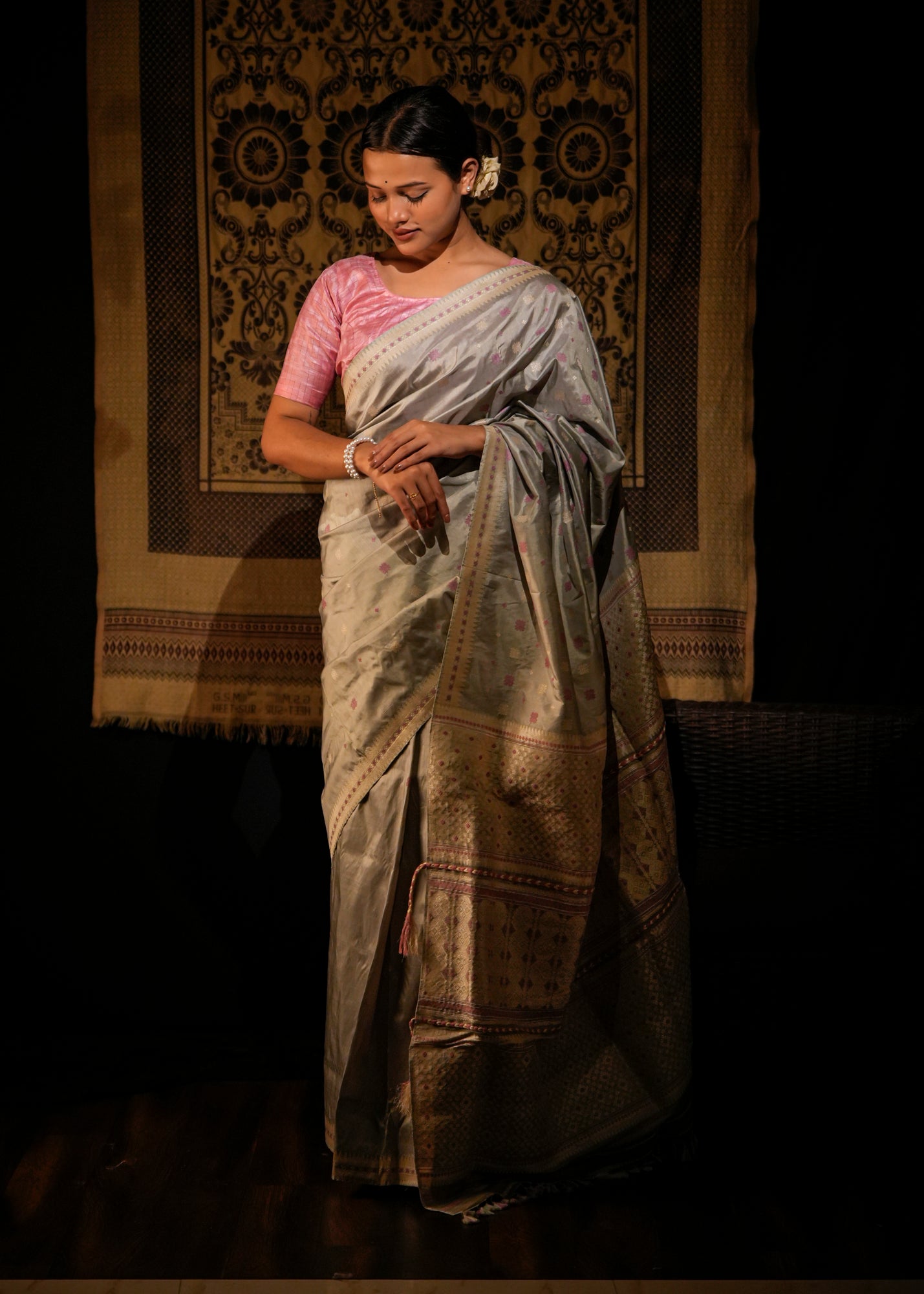 Prasuna | Assam Mulberry-Eri Silk Saree