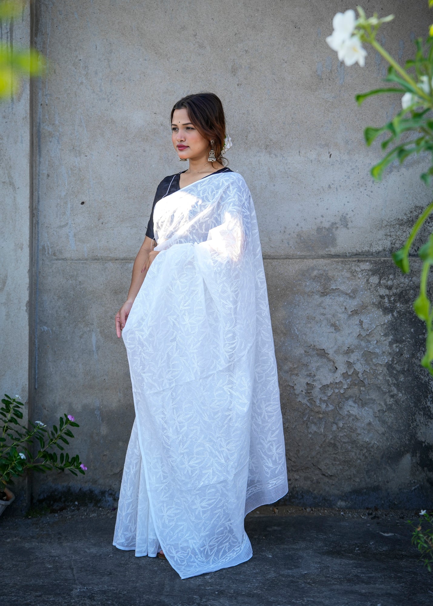 Saira | Tepchi Pure Cotton Saree - Punarnawa Soul of Artistry