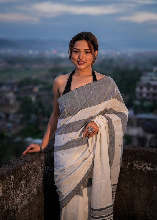 Tara | Pure Cotton Handwoven Saree