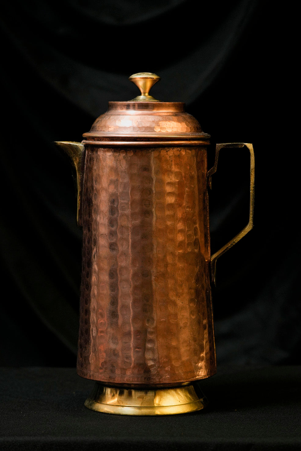 Copper Water Jug with Lid