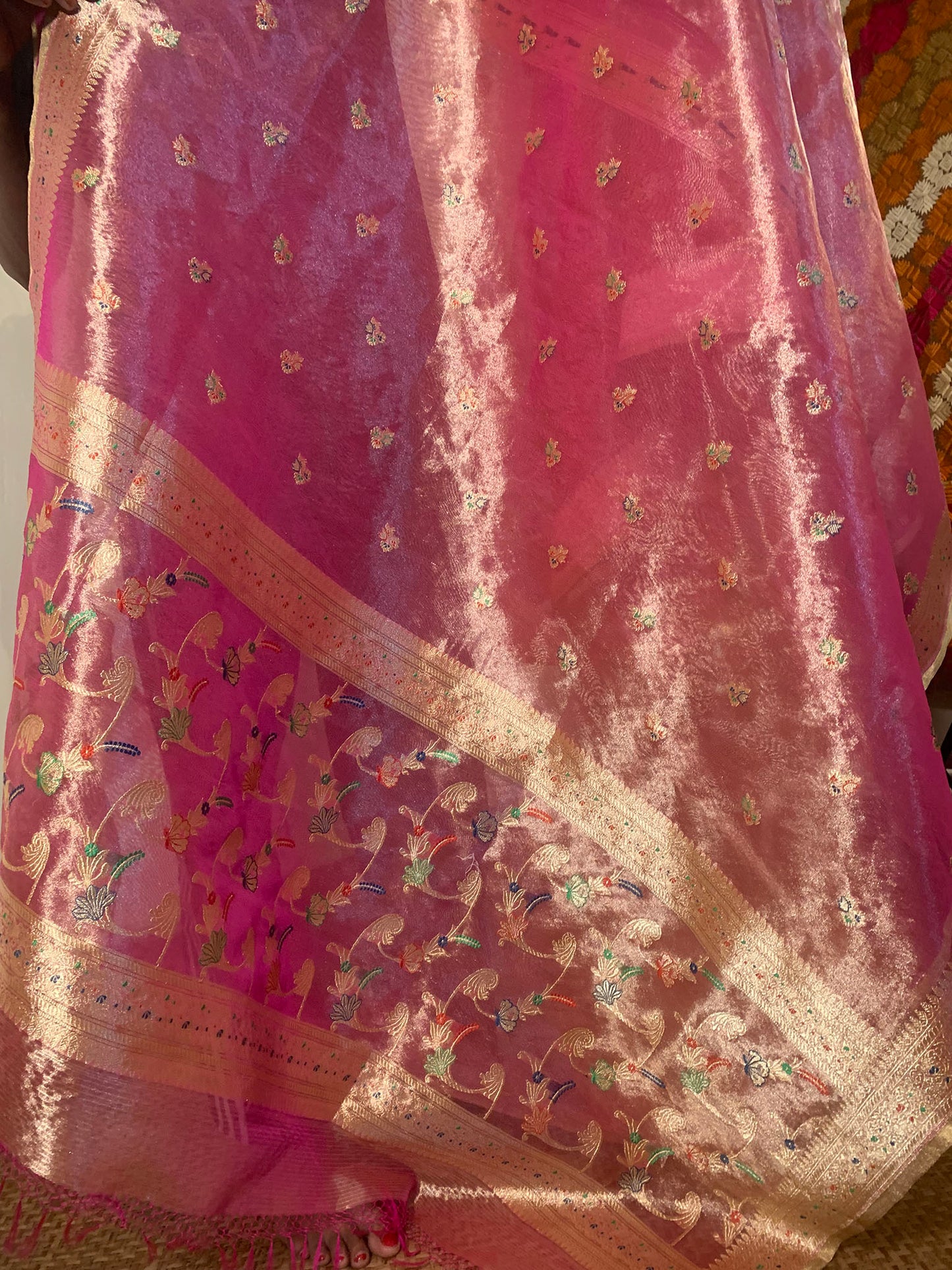 C Assam Handloom Silk Saree (Fabriqué sur commande)