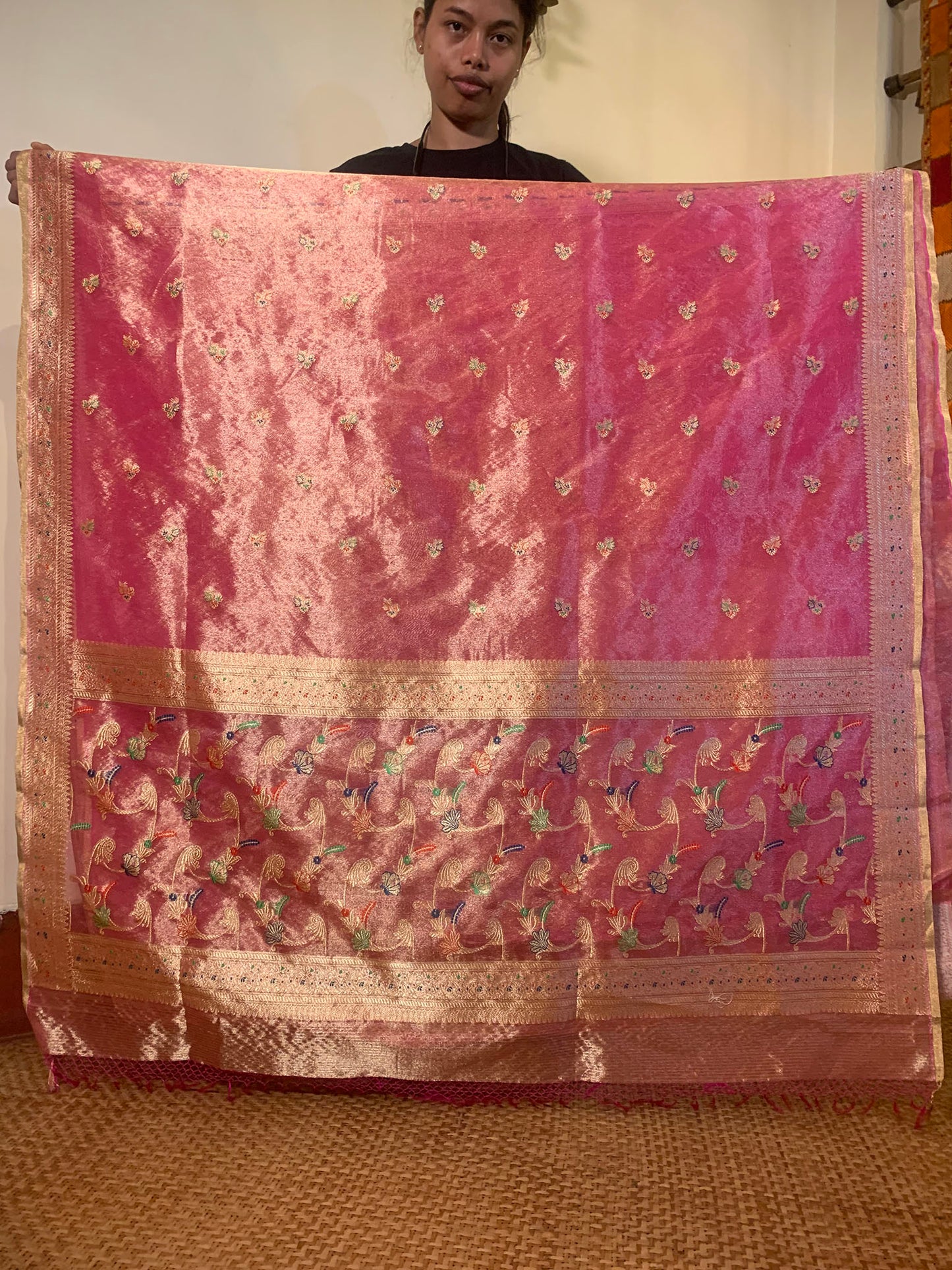 C Assam Handloom Silk Saree (Fabriqué sur commande)