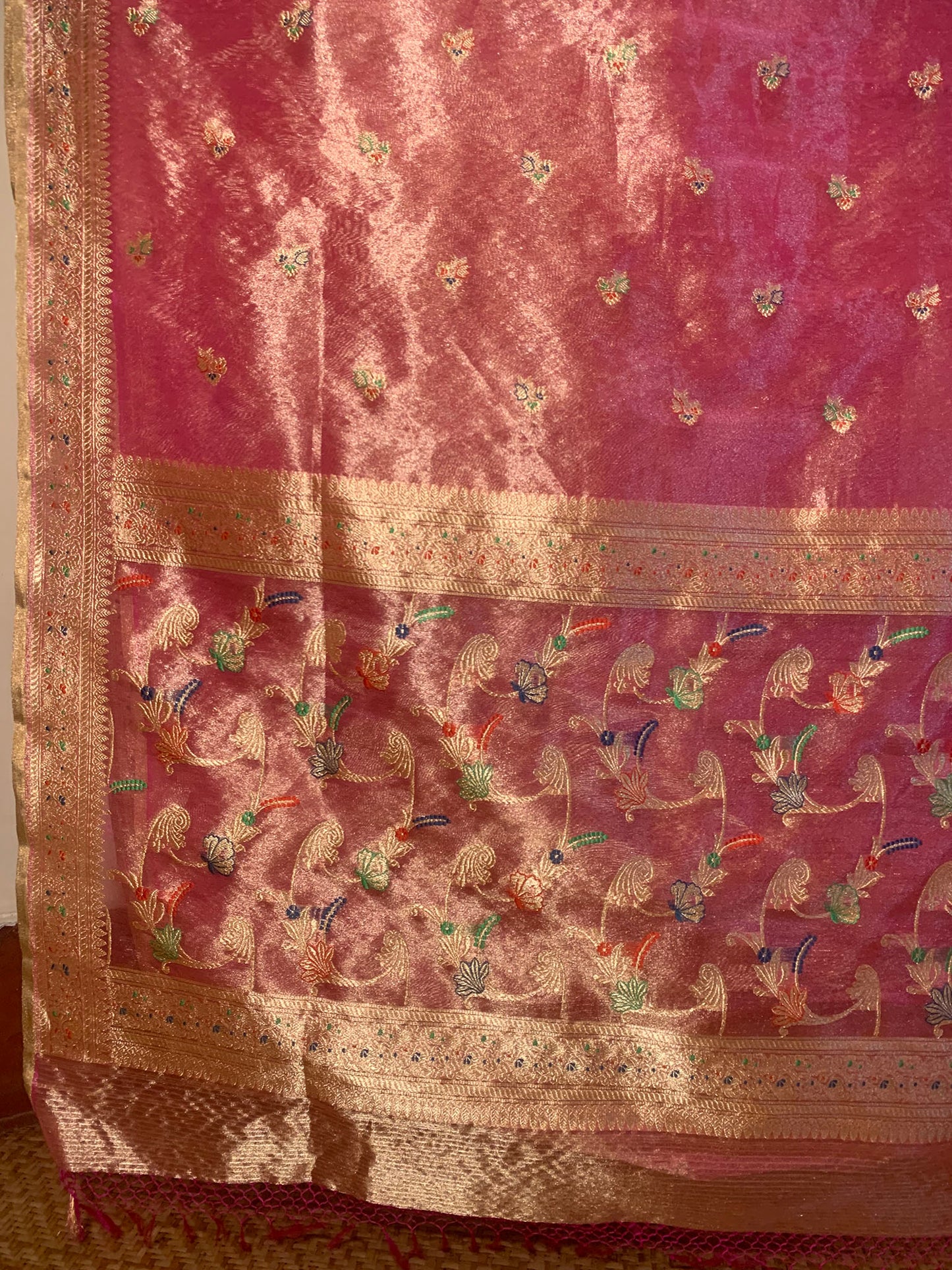 C Assam Handloom Silk Saree (Fabriqué sur commande)