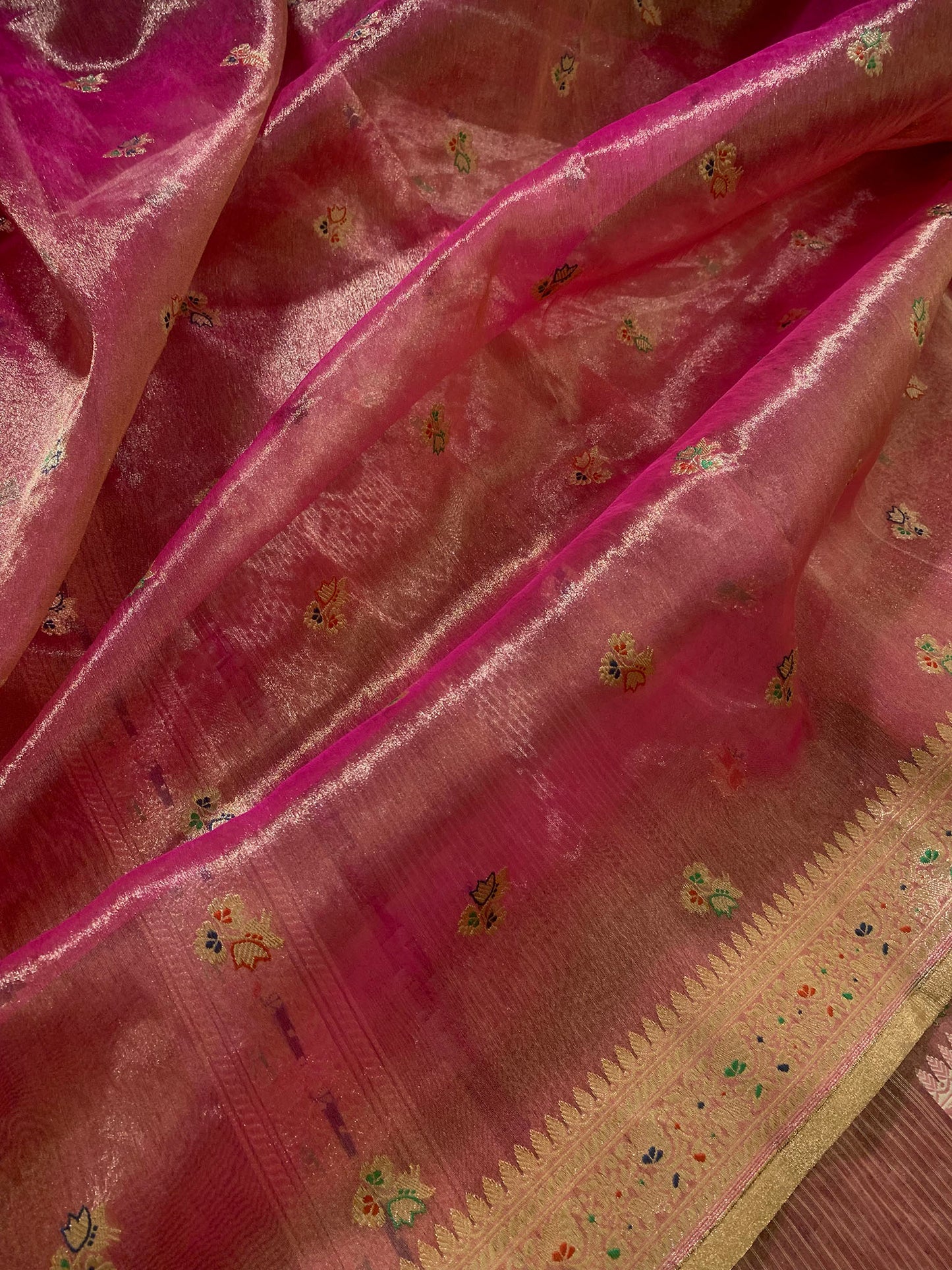 C Assam Handloom Silk Saree (Fabriqué sur commande)