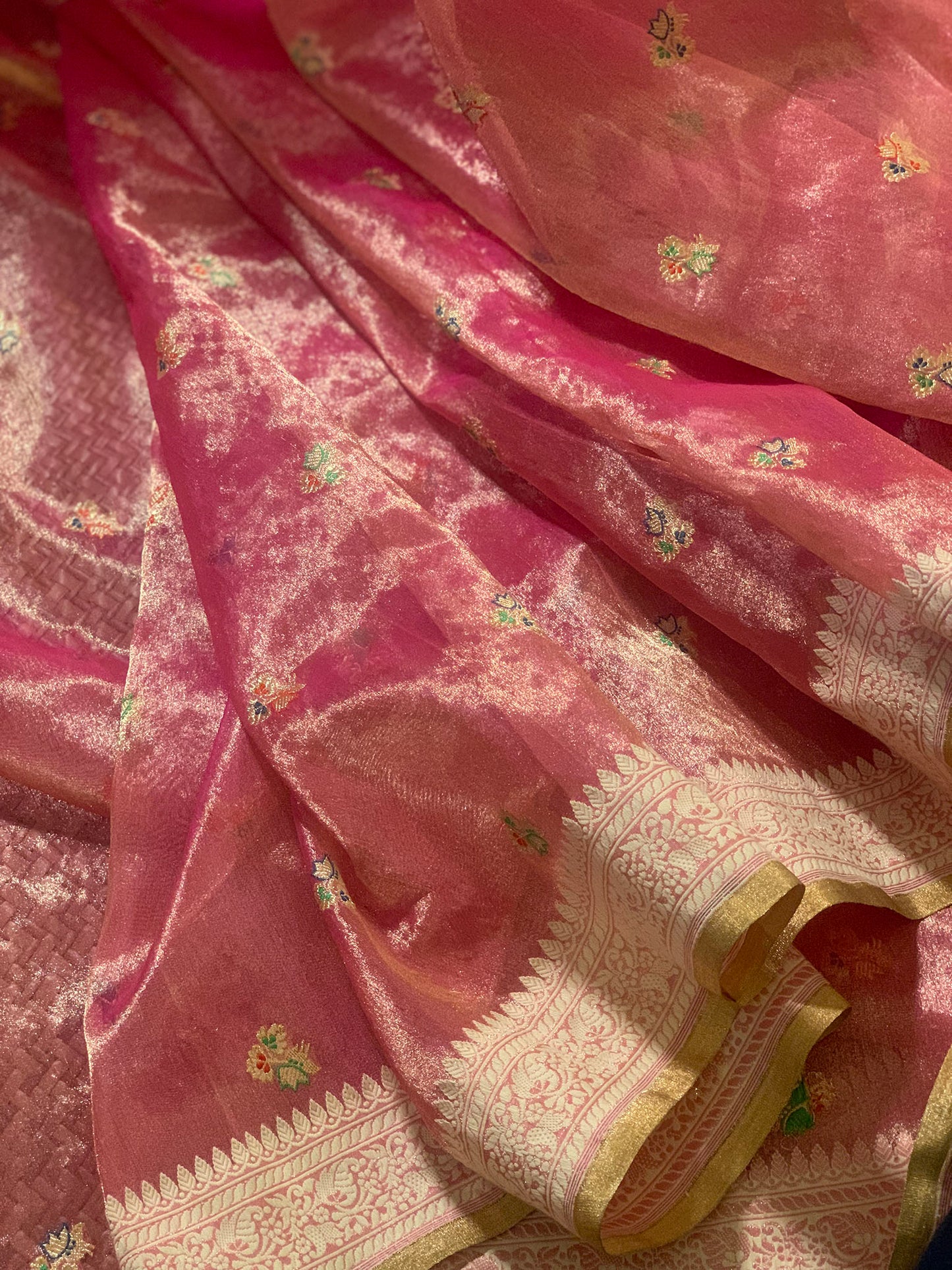 C Assam Handloom Silk Saree (Fabriqué sur commande)