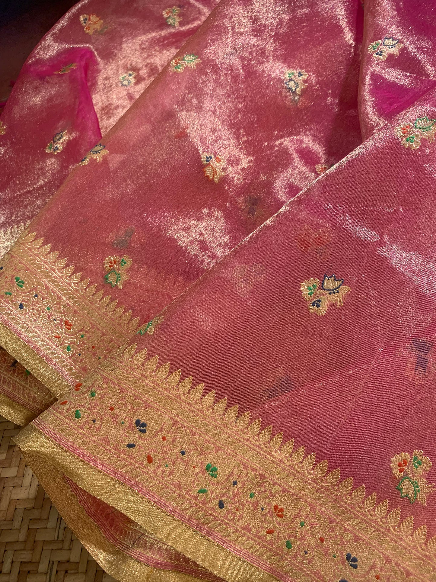 C Assam Handloom Silk Saree (Fabriqué sur commande)