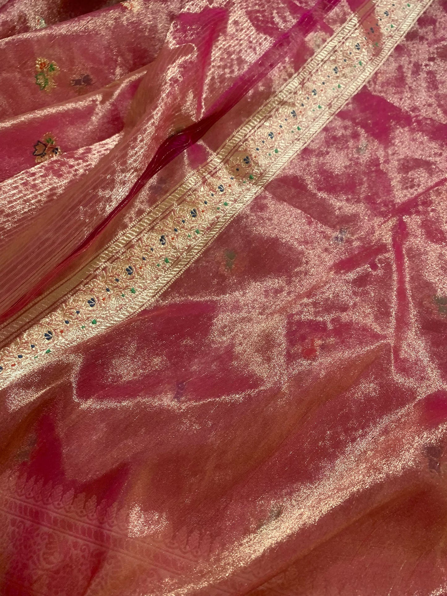 C Assam Handloom Silk Saree (Fabriqué sur commande)