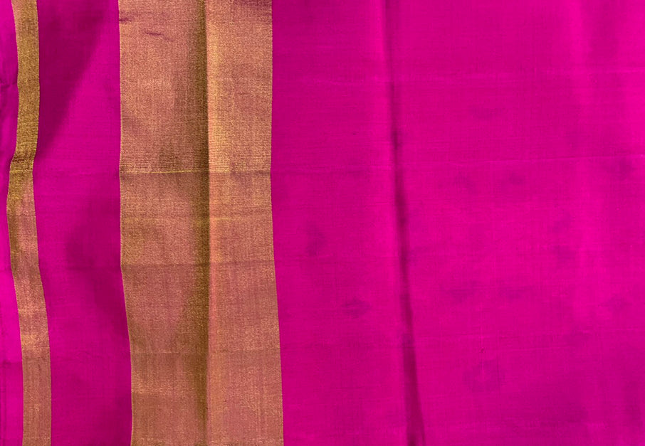 Made to order- Gujarat Patola Silk Handloom Saree Blight Pink