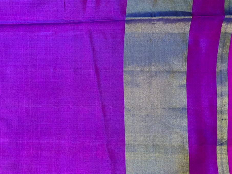 Gujarat Patola Soie Handloom Saree Blight Violet