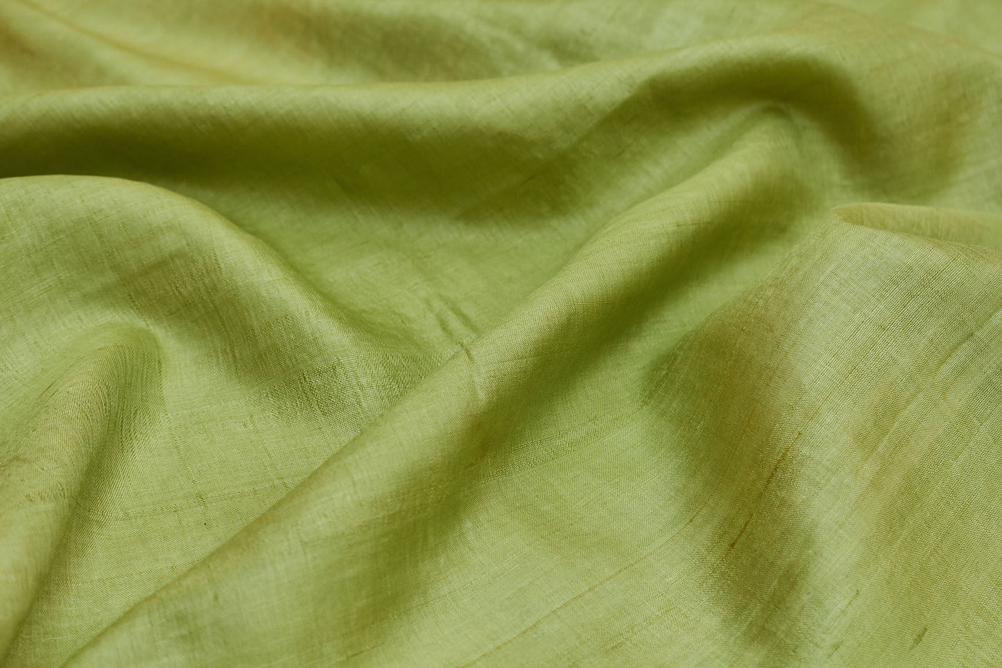 Light Green Tussar Silk Saree