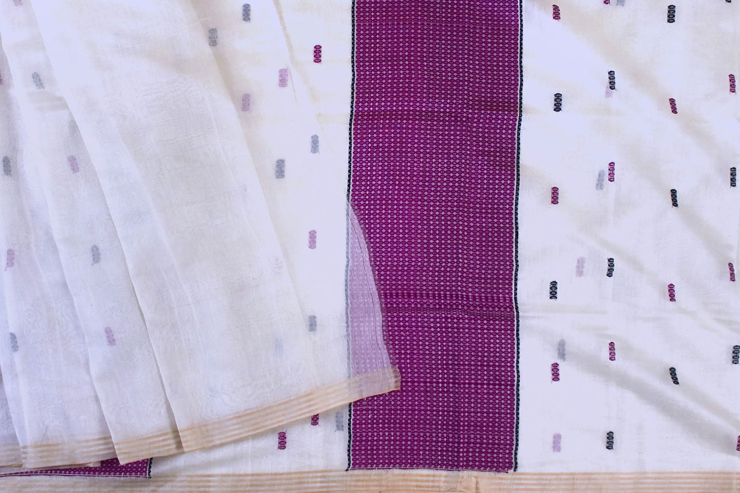 Assam Nuni Handloom Silk-Cotton Sari (Made to order)