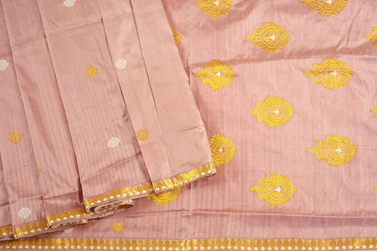 Lac Natural Dyed Handloom Silk Saree