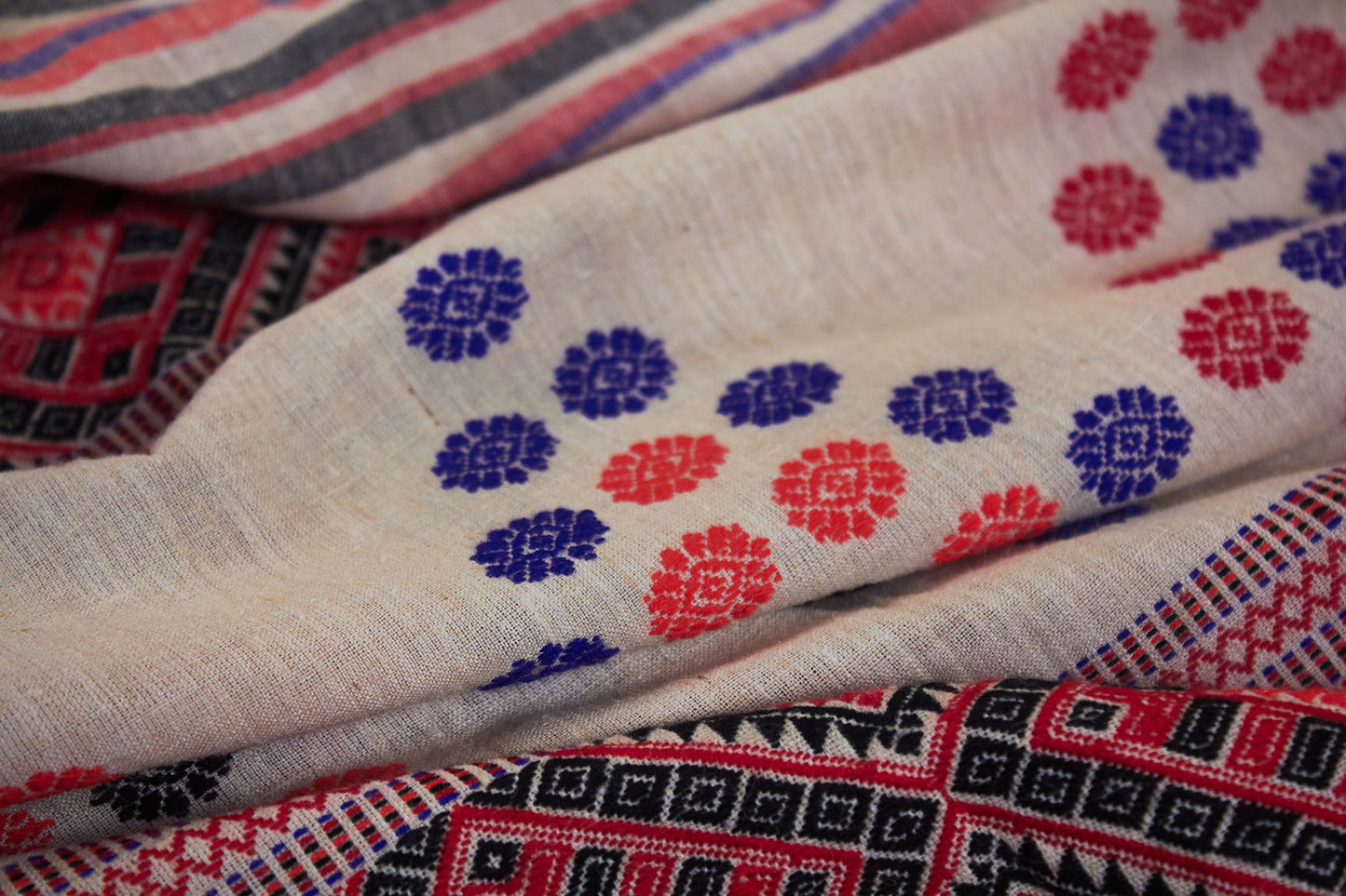 White Assam Eri Handloom Silk Sari (Made to order)