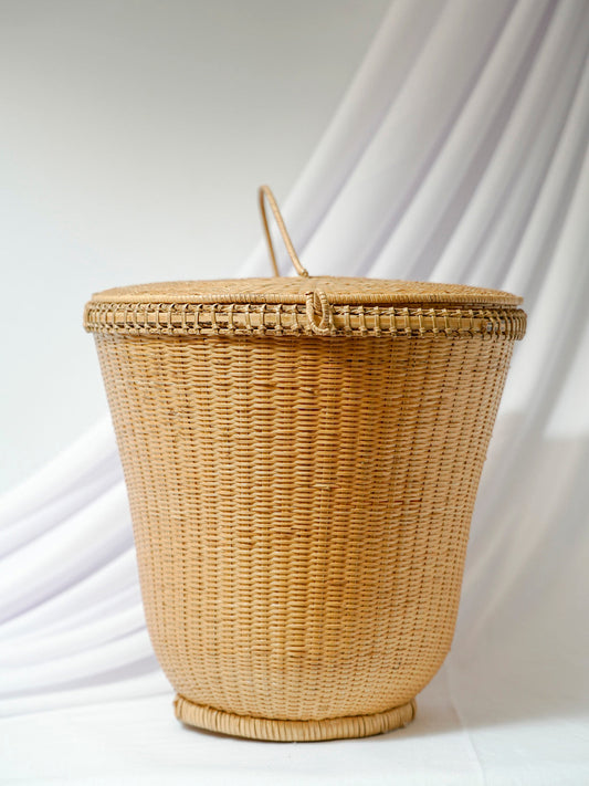 Bamboo Basket with Lid
