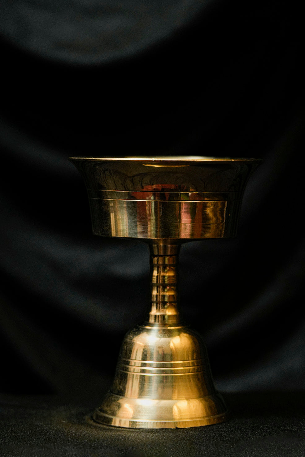 Handmade Brass Tibetan Butter Lamp
