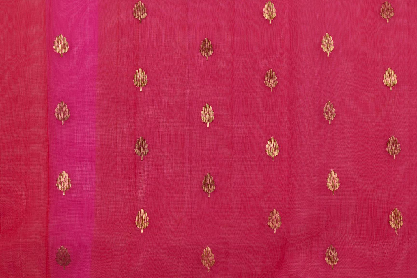 Kesariya Chanderi Handloom Sari