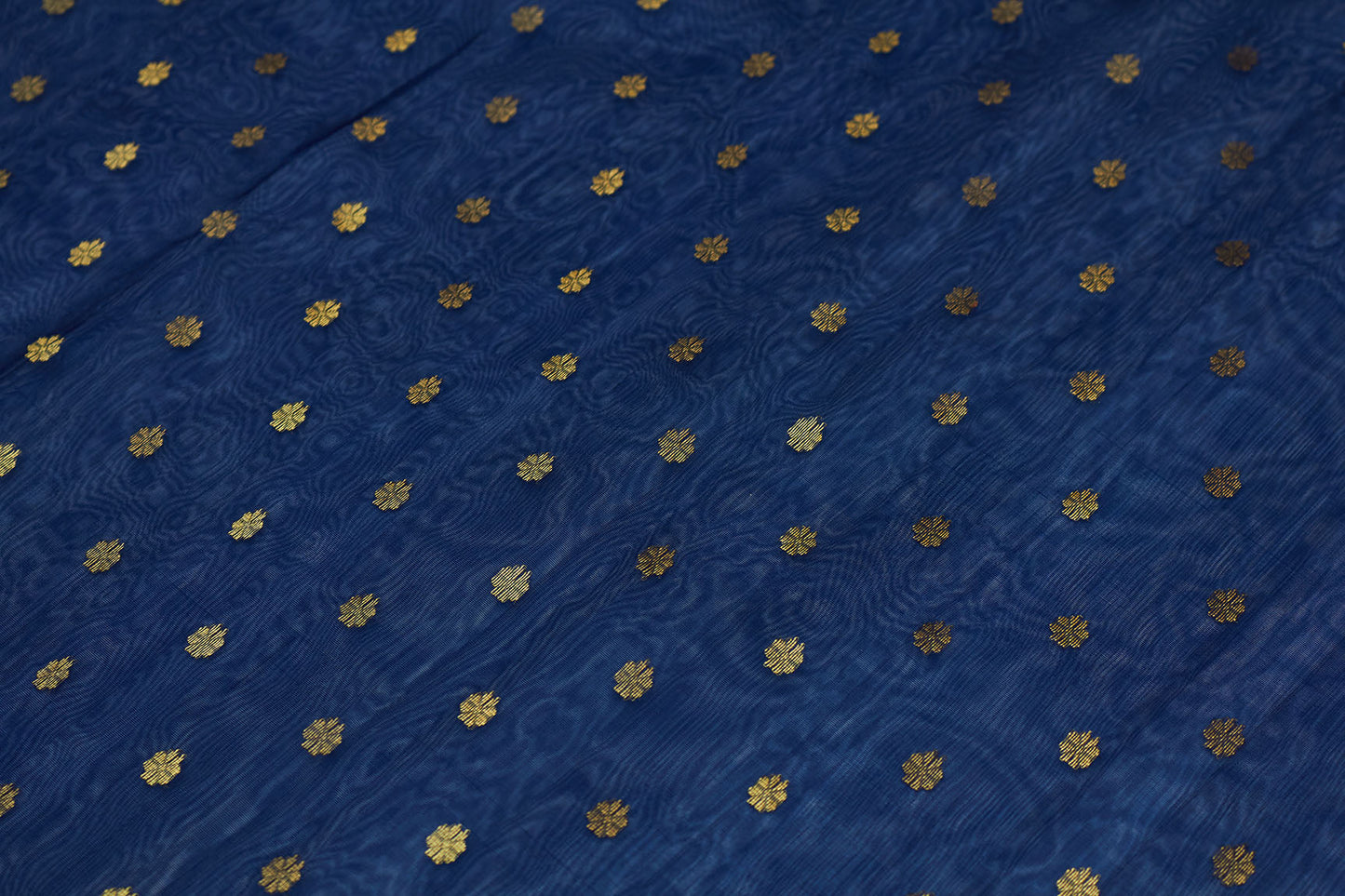Night Blue Chanderi Handloom Sari