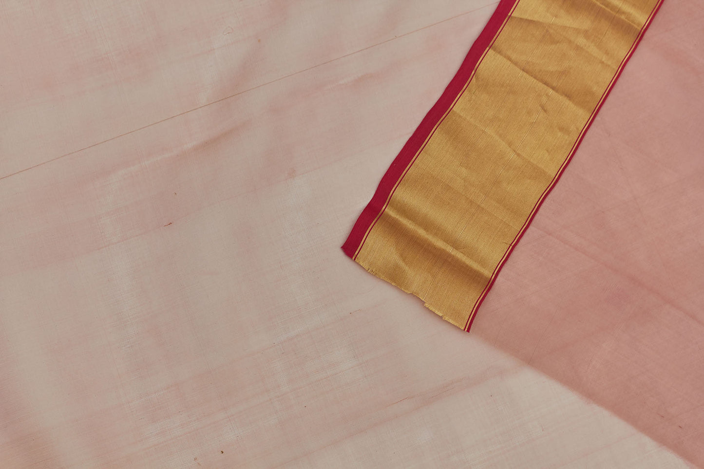 Pink & Pink Flower Chanderi Handloom Saree