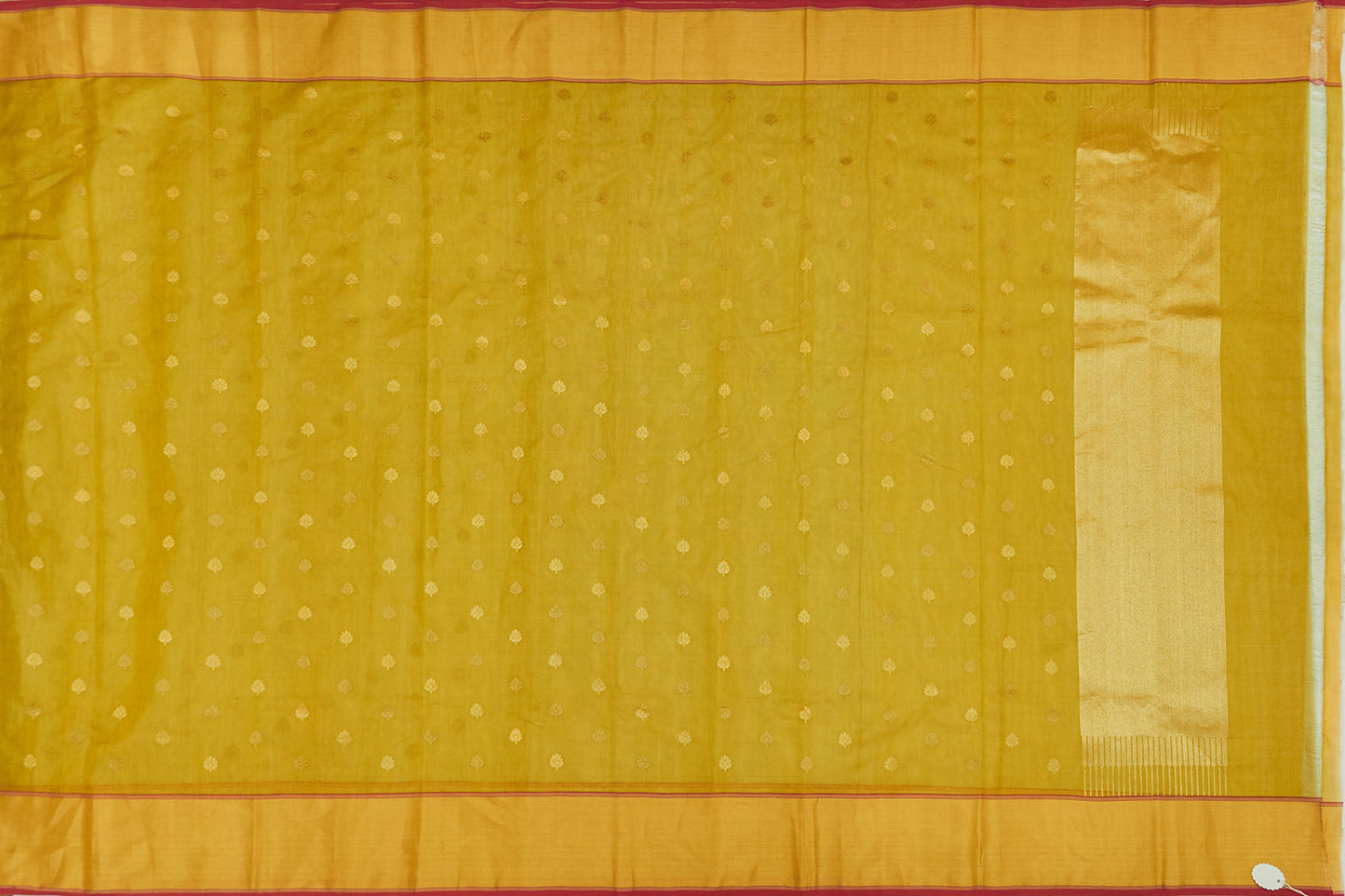 Yellow Chanderi Handloom Sari