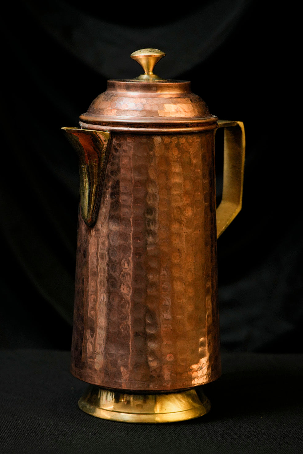 Copper Water Jug with Lid