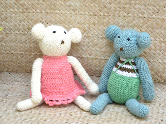 Hand Crocheted Toys- Mr. & Ms. Stuart