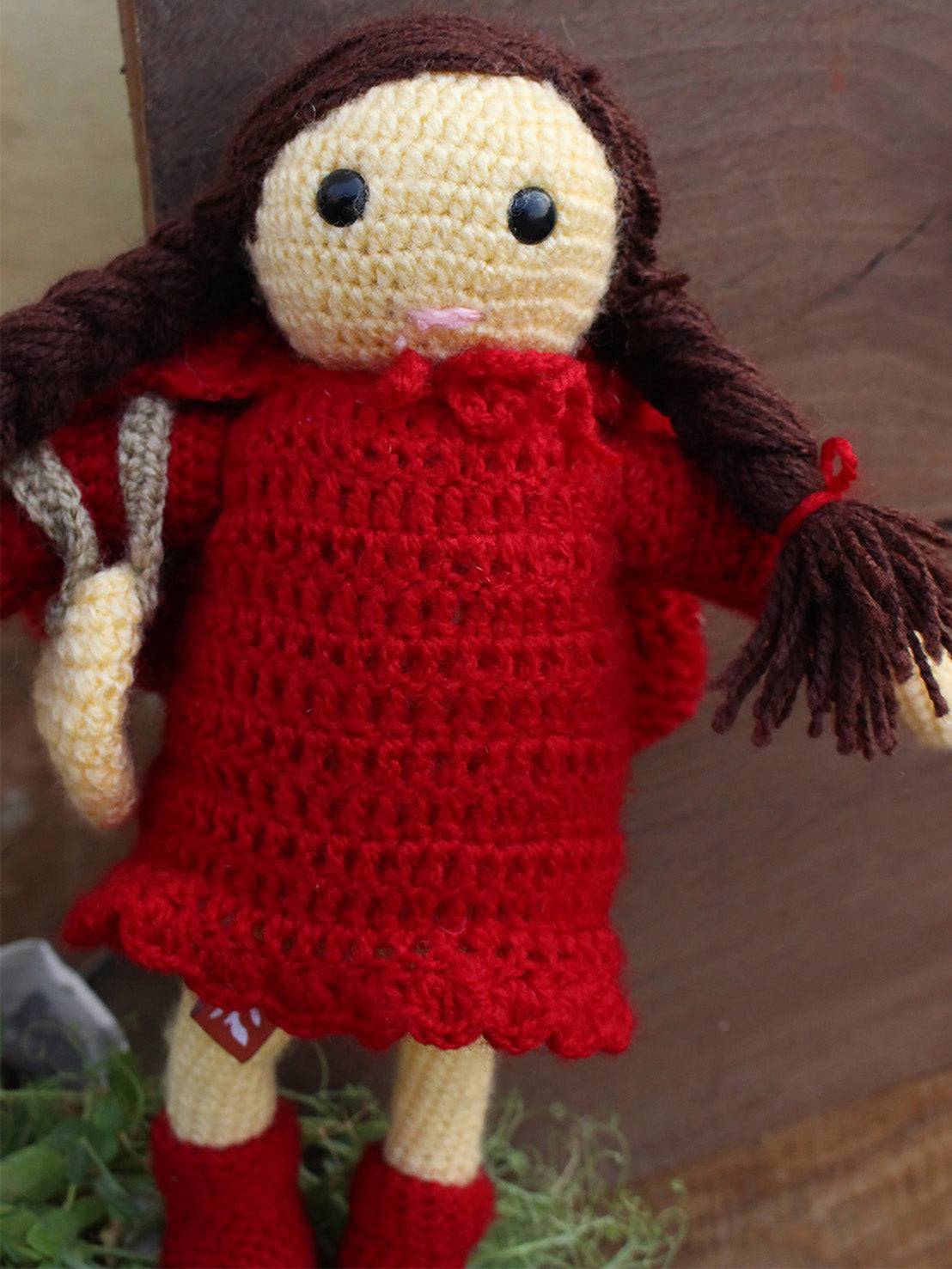Hand Crocheted Toys- Red Riding Hood Doll
