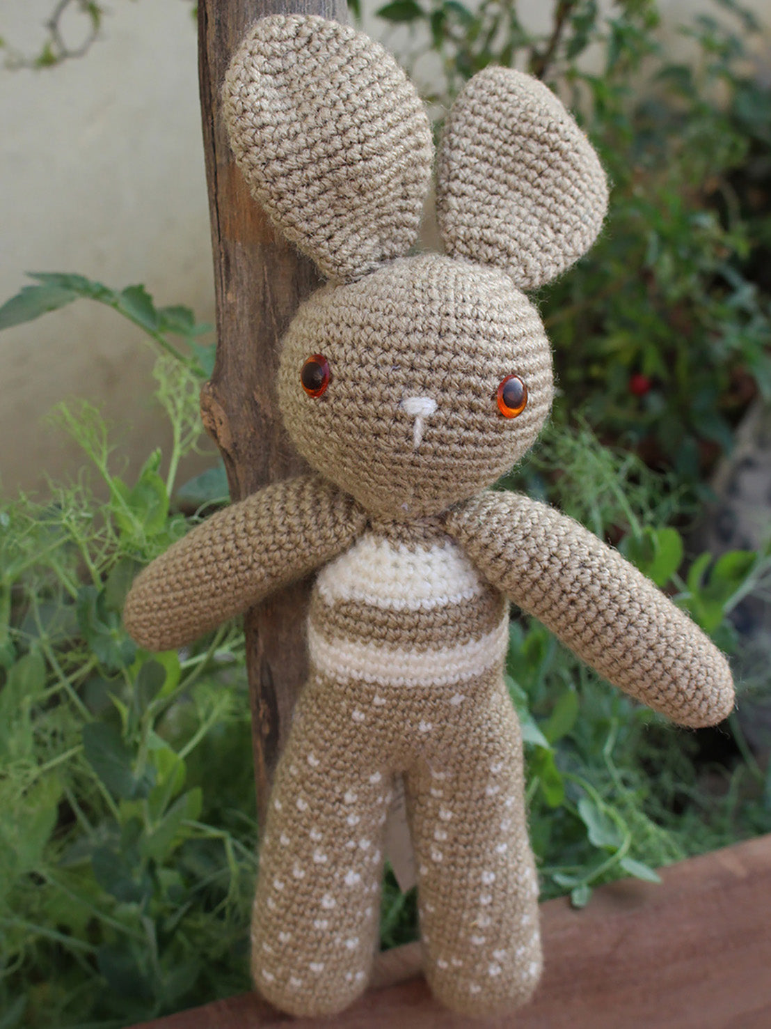Hand Crocheted Toys- Ruby the Rabbit – Punarnawa Soul of Artistry